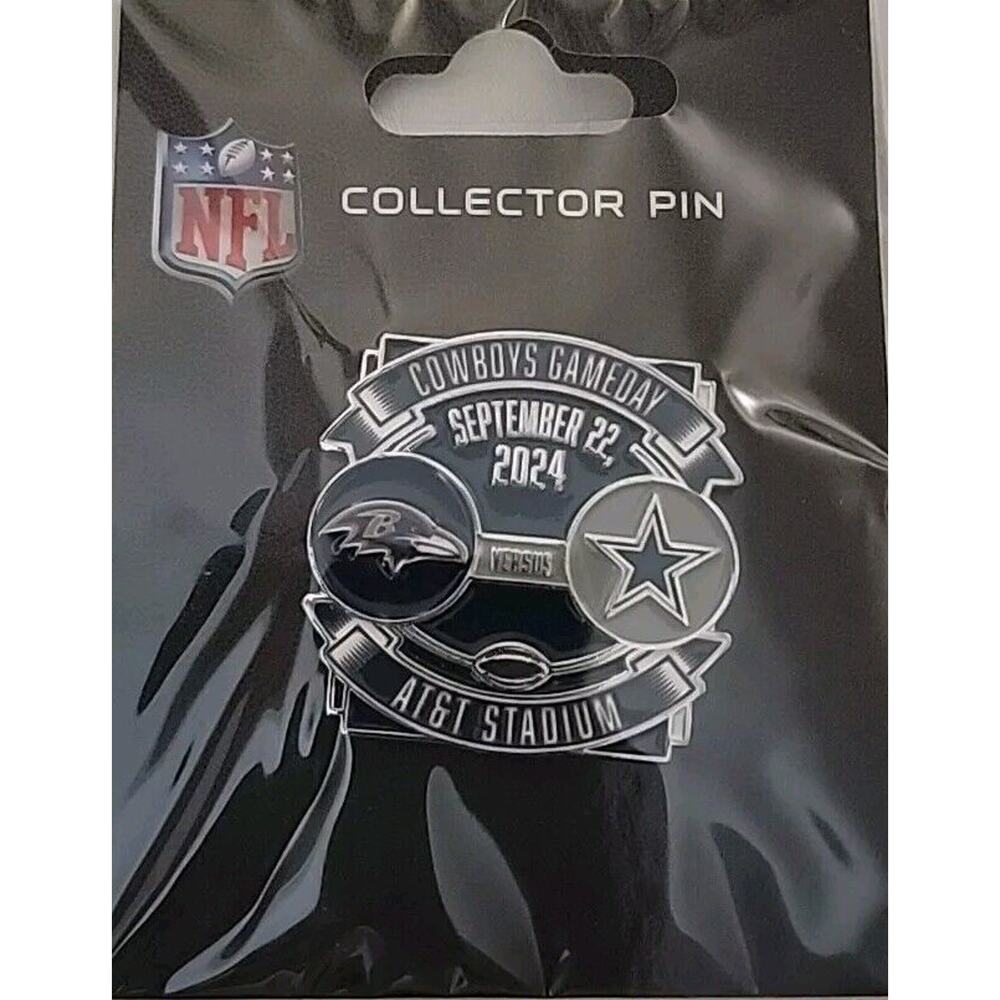 Dallas Cowboys VS Baltimore Ravens AT&T Stadium Game Day Lapel‎ Pin 9/22/24